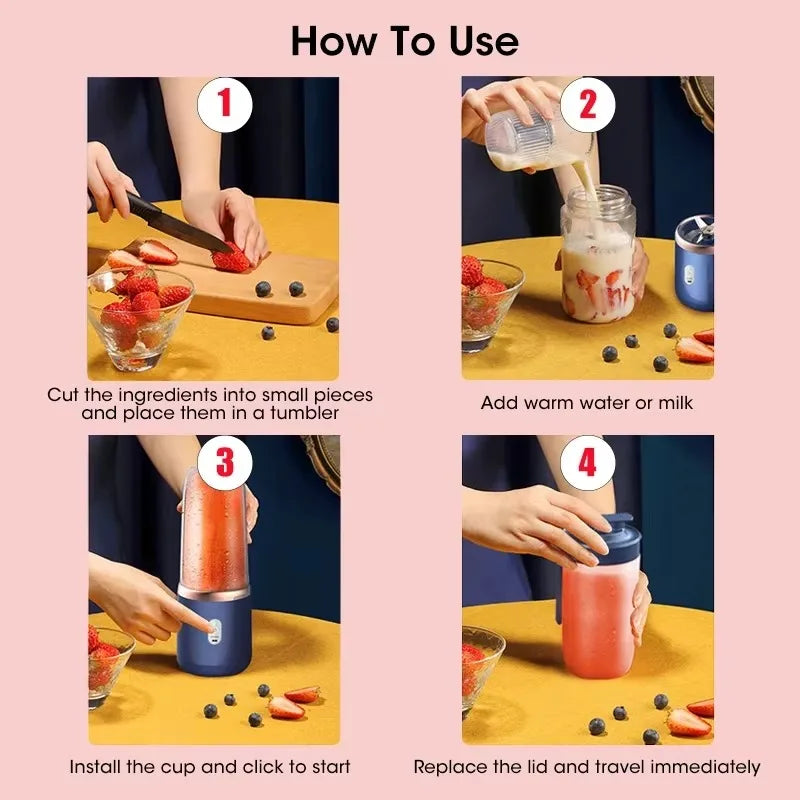 Mini Personal Juice Blender